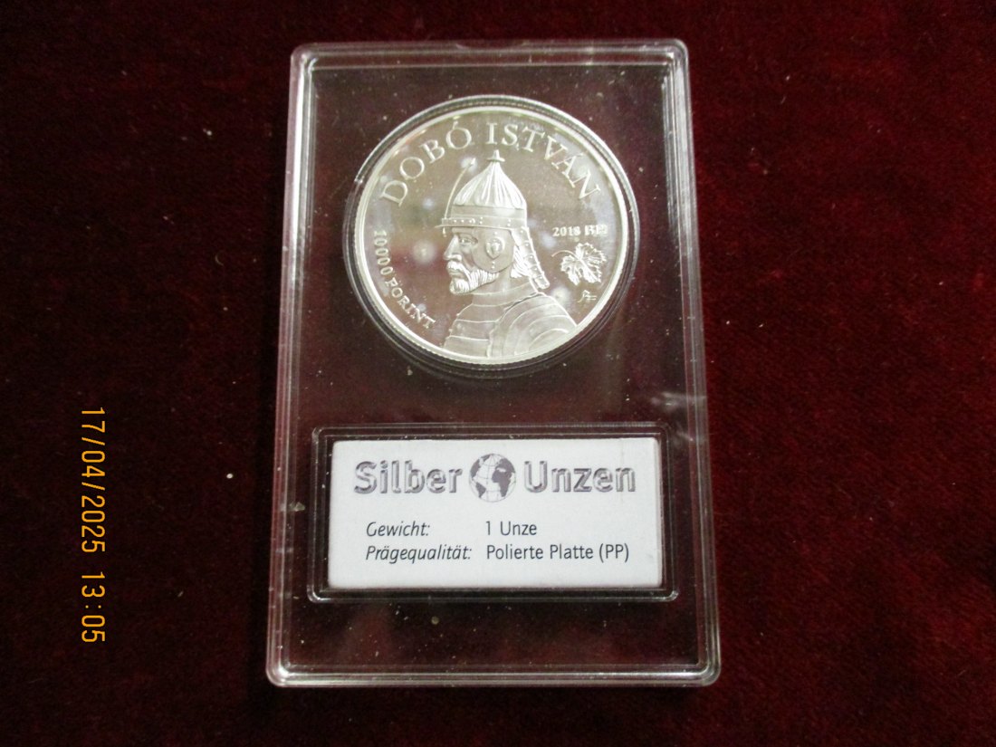  10.000 Forint Ungarn 2018 - 925er Silber - Gewicht: 1 Unze /1101087 - C1   