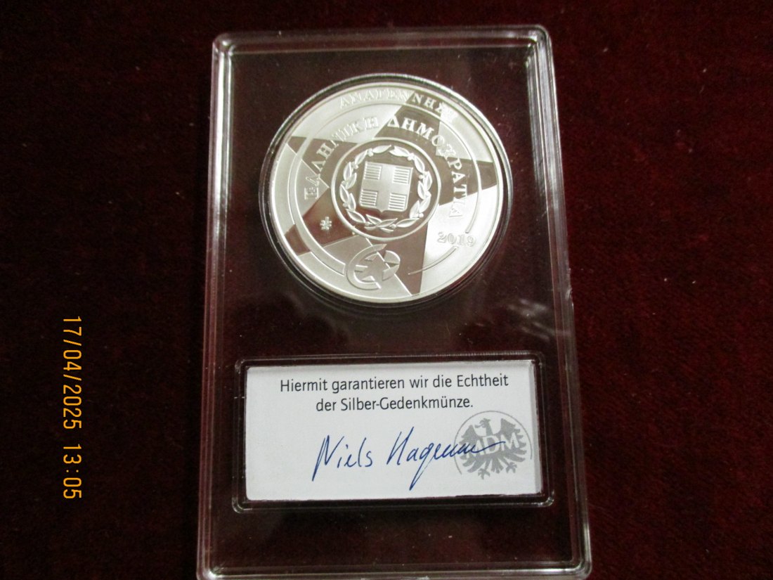  10 Euro Griechenland 2019 - 925er Silber - Gewicht: 1 Unze /1101087 - C1   