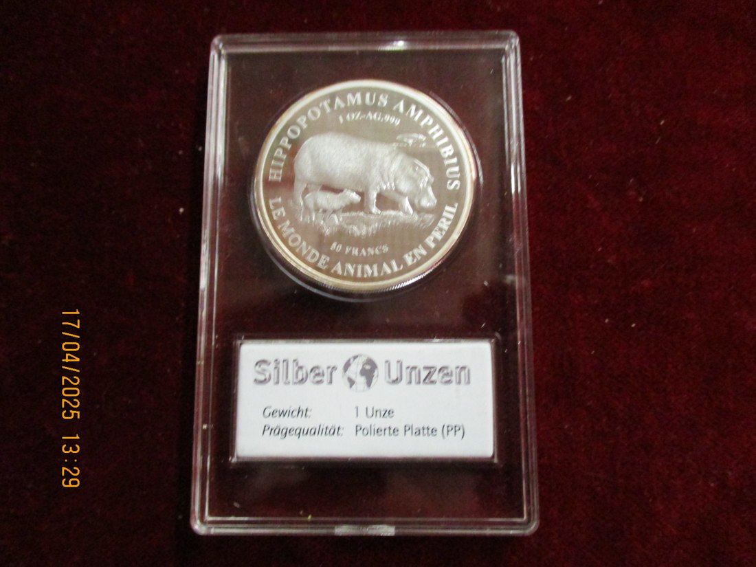  Burundi 2019 - 999er Silber - Gewicht: 31,1 Gramm /1101087 - C2   