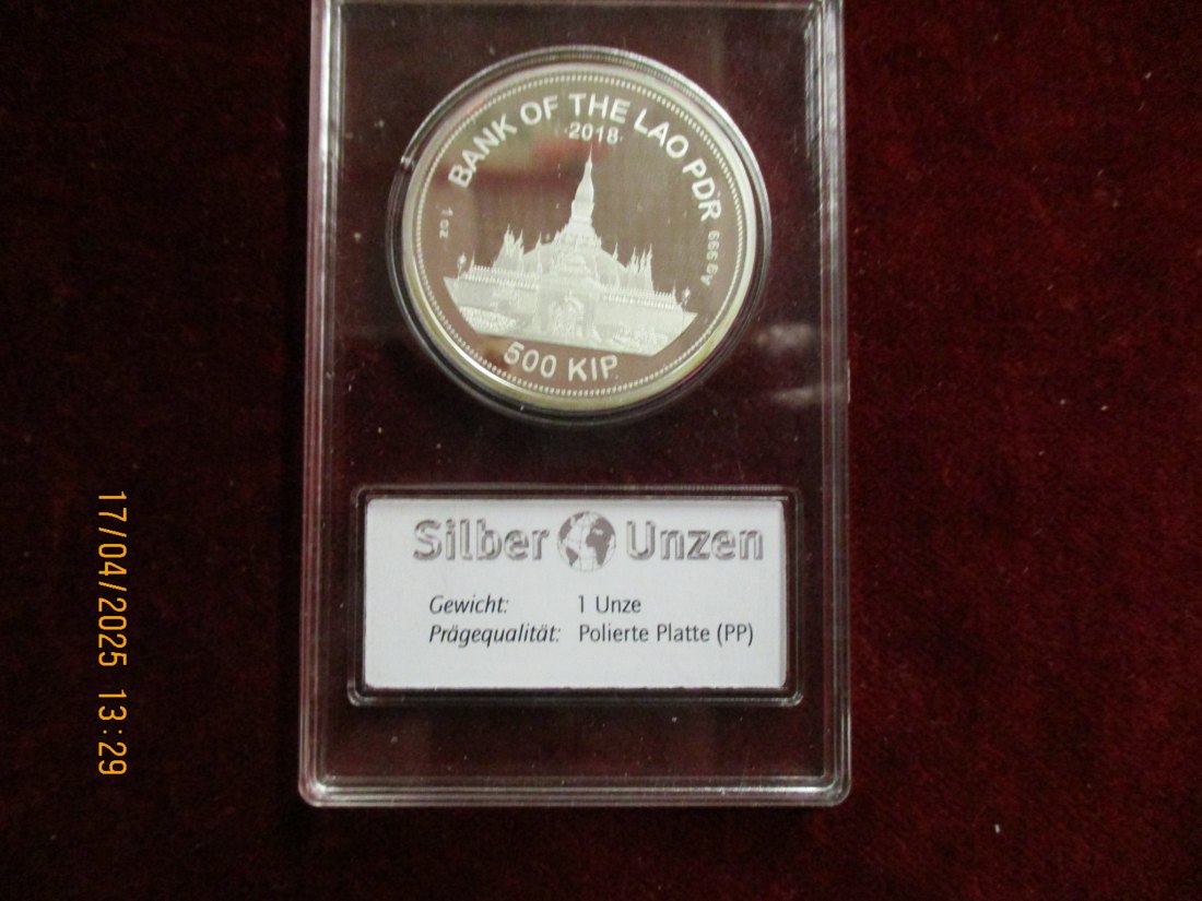  Laos 2018 - 999er Silber - Gewicht: 31,1 Gramm /1101087 - C2   
