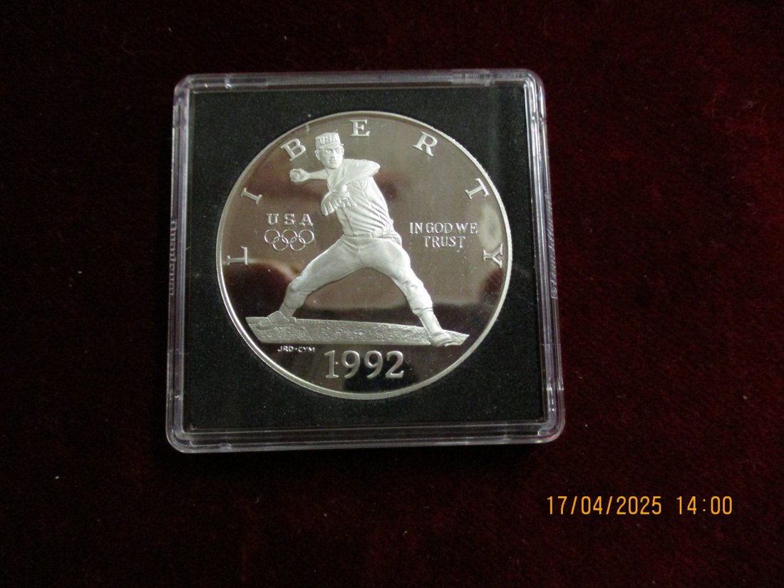  1 Dollar 1992 USA Silber siehe Foto / 1101087 - C3   
