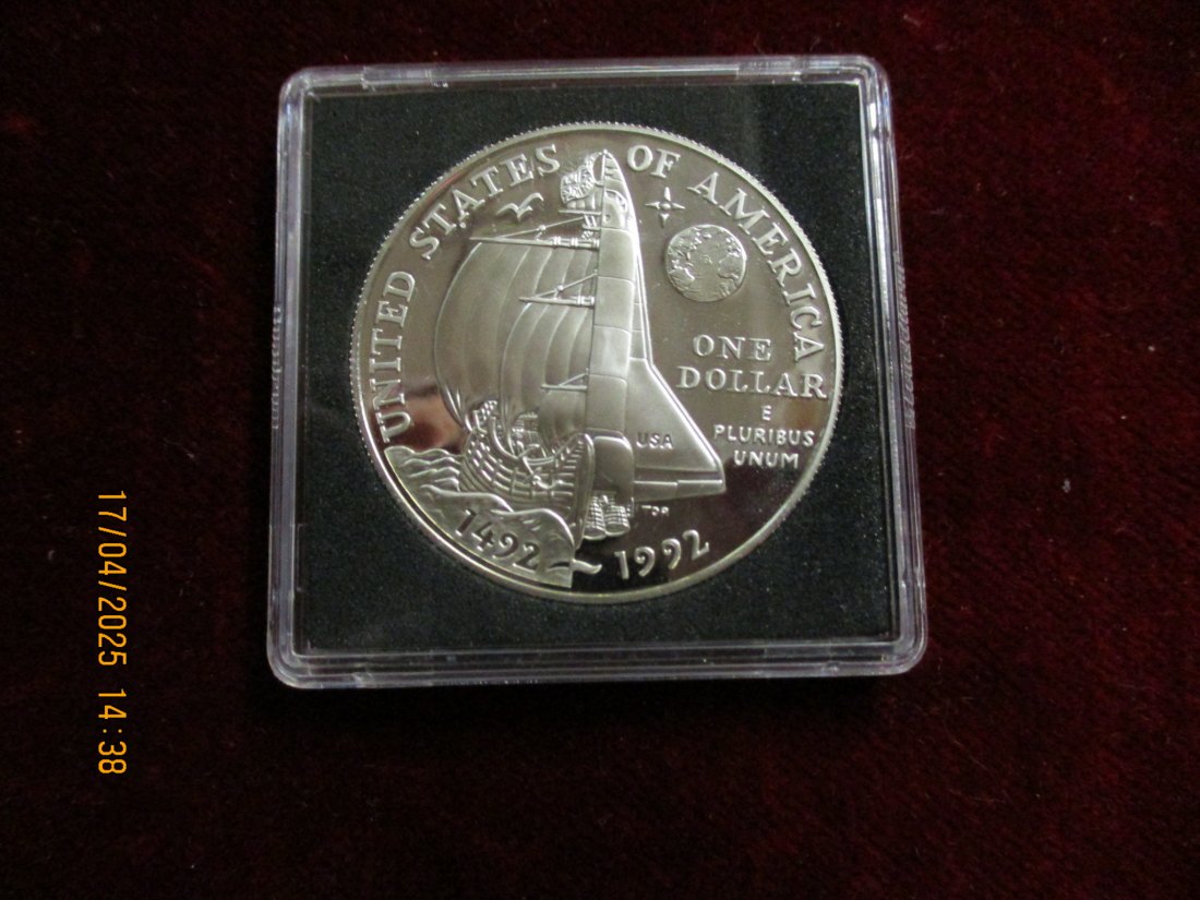  1 Dollar 1992 USA Silber siehe Foto / 1101087 - C3   