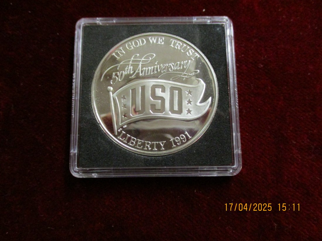  1 Dollar 1991 USA Silber siehe Foto / 1101087 - C4   