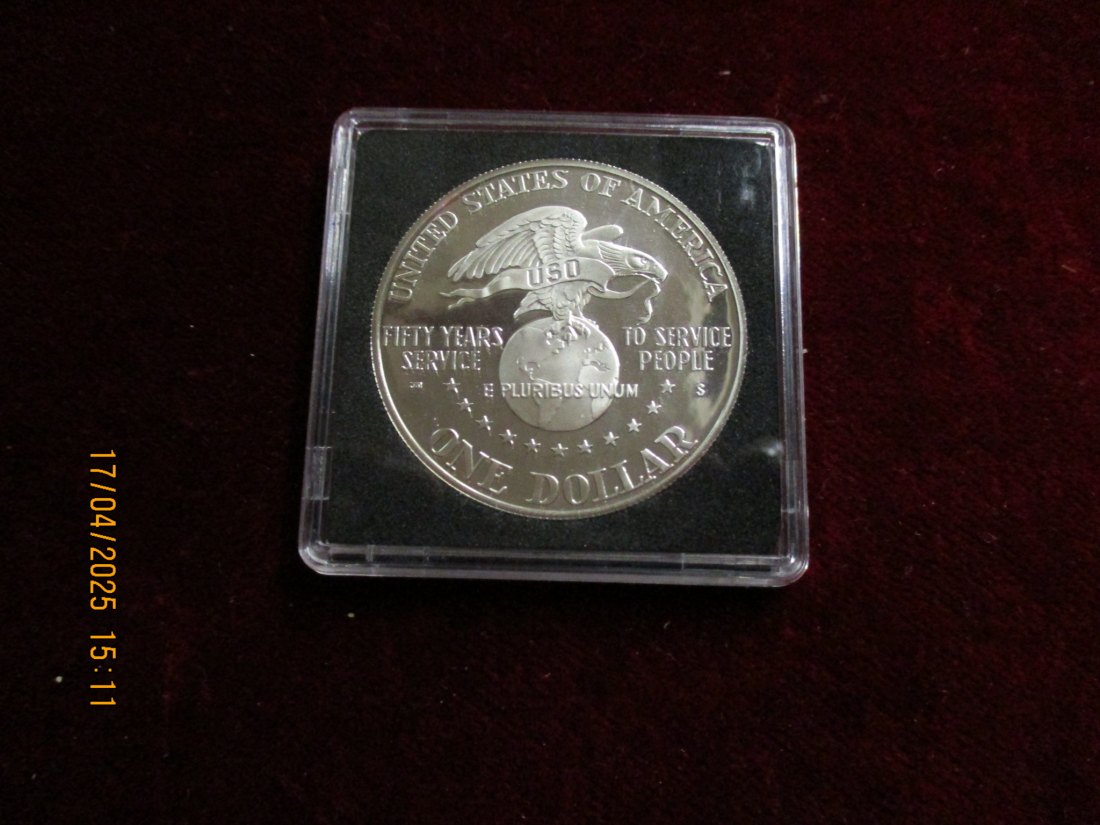  1 Dollar 1991 USA Silber siehe Foto / 1101087 - C4   