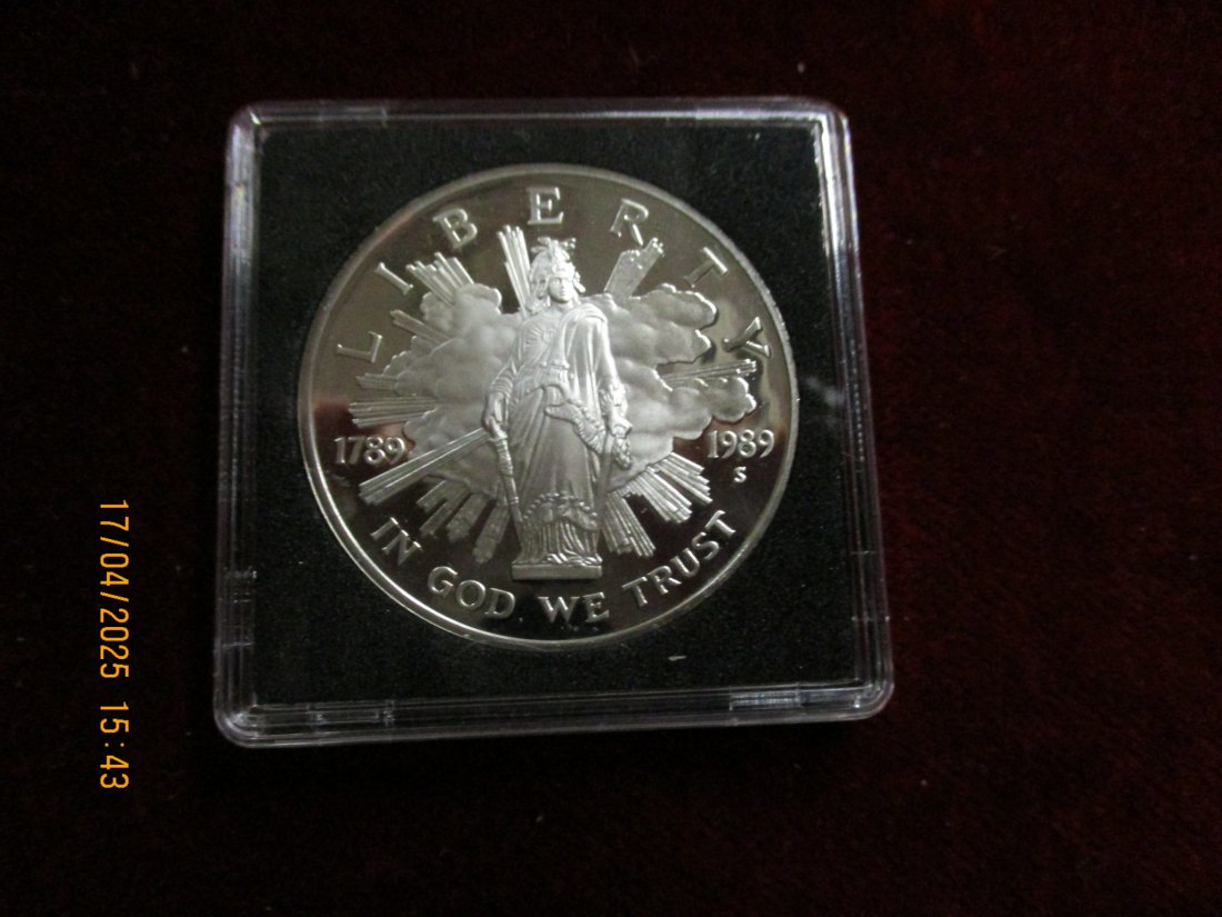  1 Dollar 1989 USA Silber siehe Foto / 1101087 - x6   