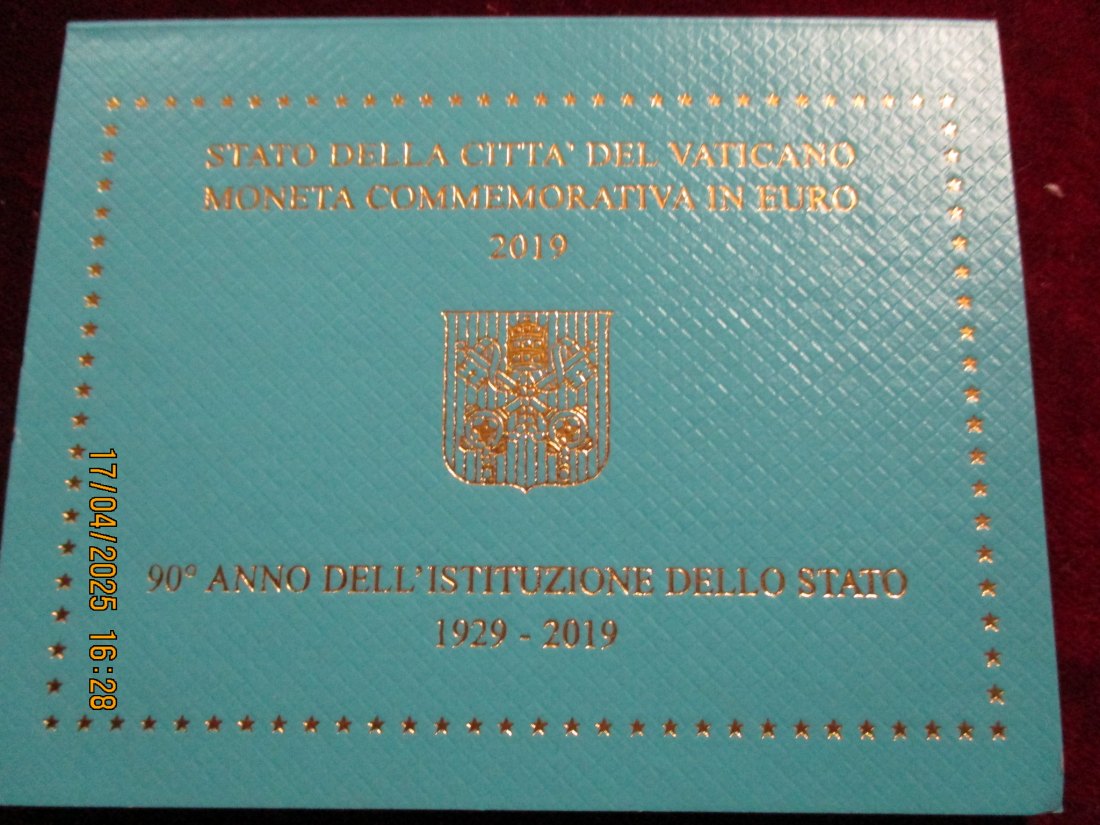  Vatikanstadt 2 Euro 2019 im Blister 90 Jahre Gründung der Vatikanstadt - 1101087   