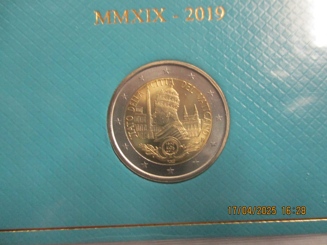  Vatikanstadt 2 Euro 2019 im Blister 90 Jahre Gründung der Vatikanstadt - 1101087   
