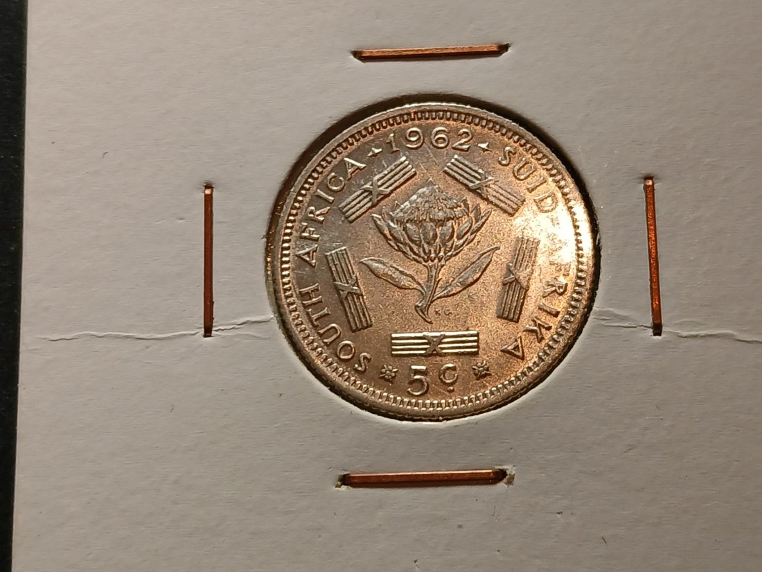South Africa - 5 Cents 1962 silber