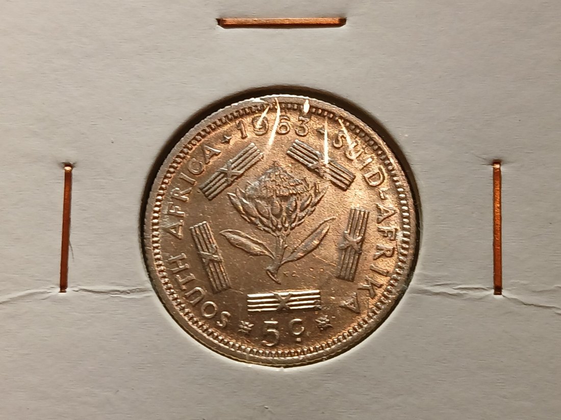 South Africa - 5 Cents 1963 silber