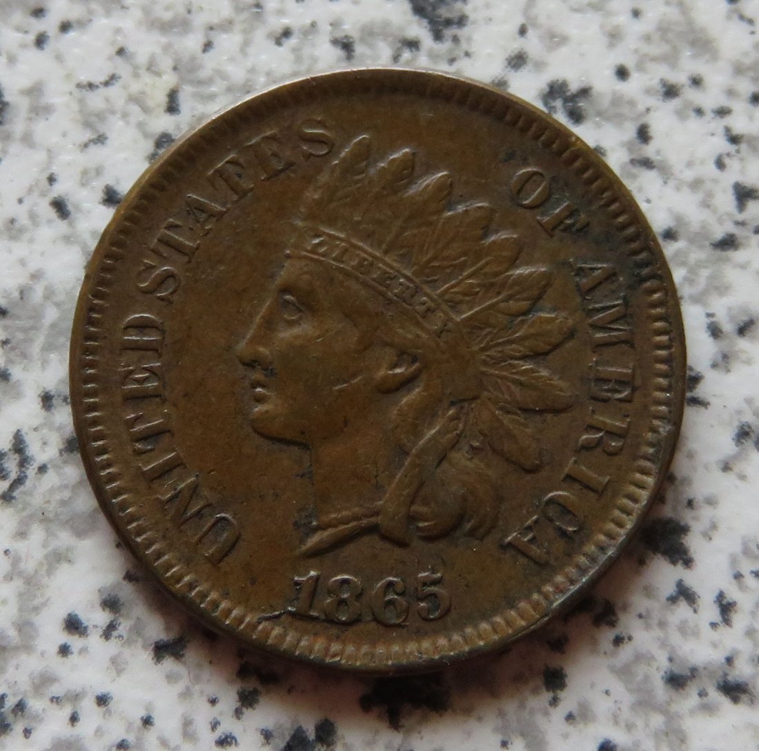  USA Indian Head Cent 1865   