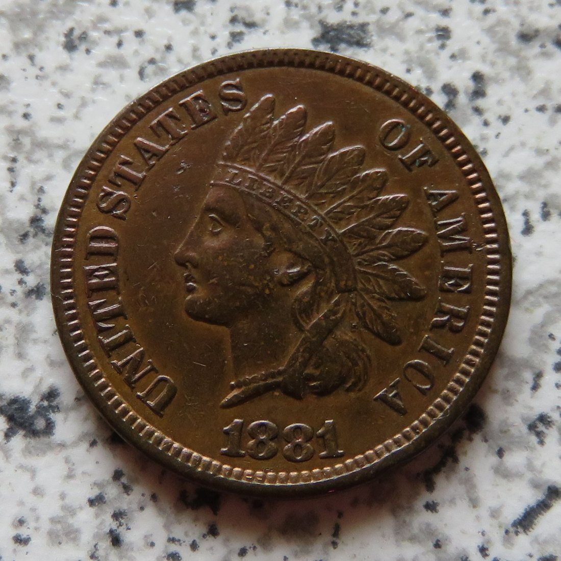  USA Indian Head Cent 1881   