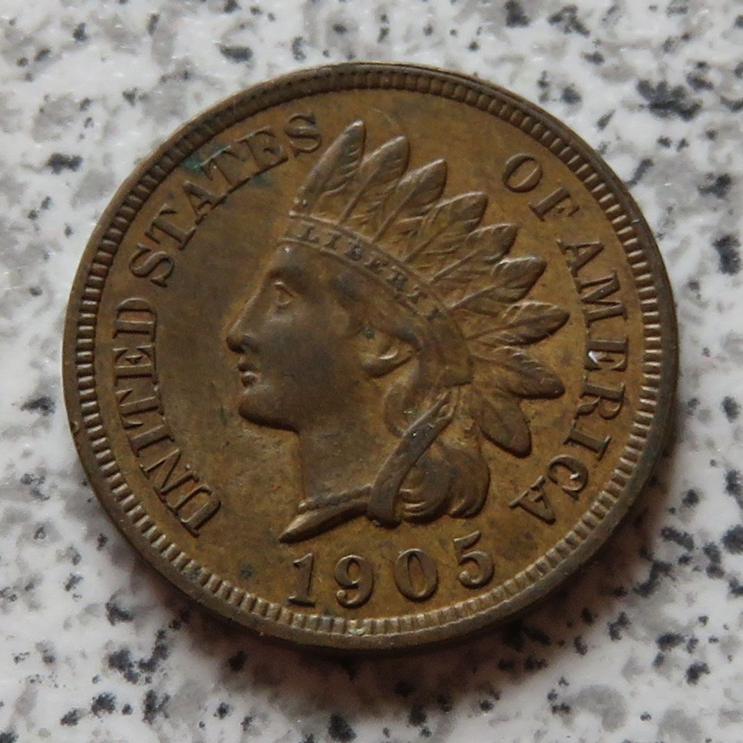  USA Indian Head Cent 1905   