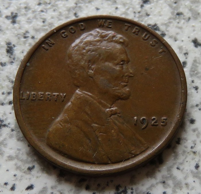  USA Lincoln Cent 1925   