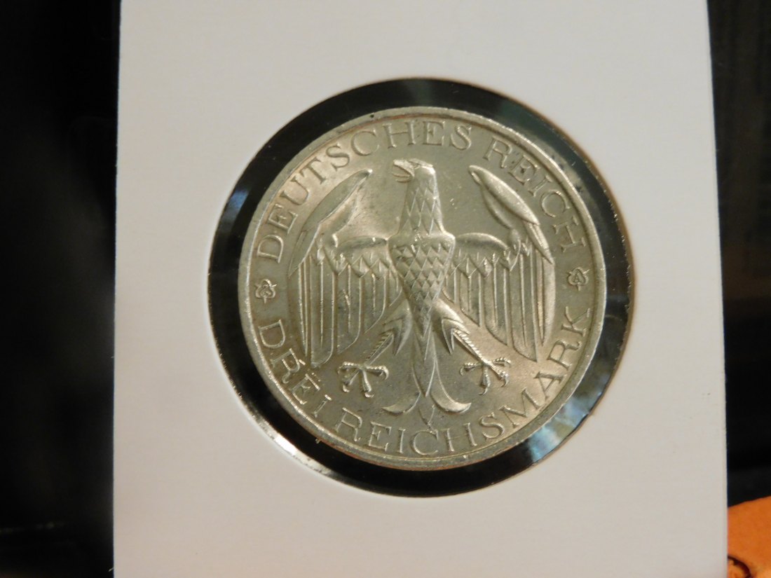  GERMANY 3 MARK 1929 WEIMAR.GRADE-PLEASE SEE PHOTOS.   