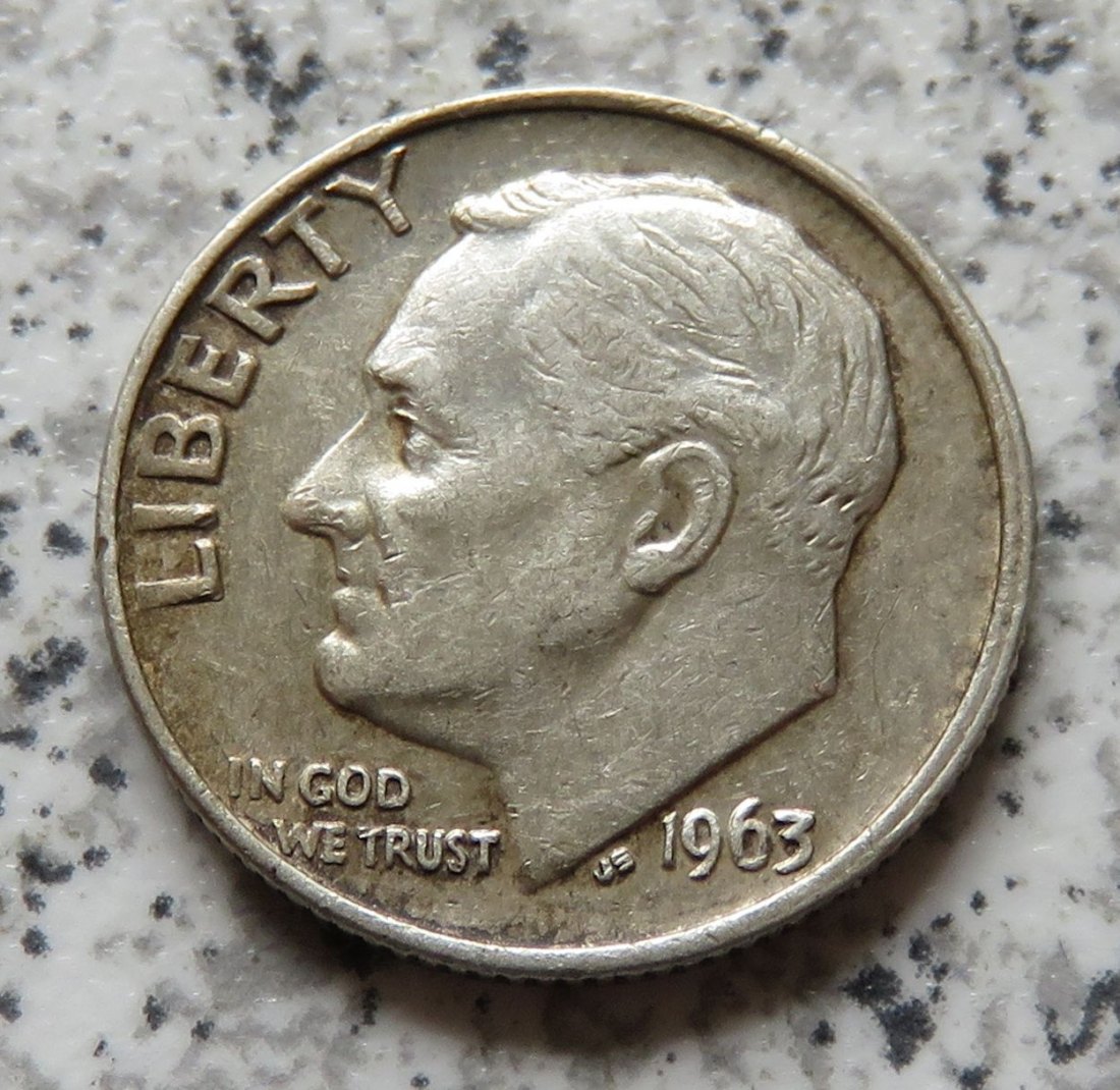  USA 10 Cents 1963 / USA 1 Dime 1963   
