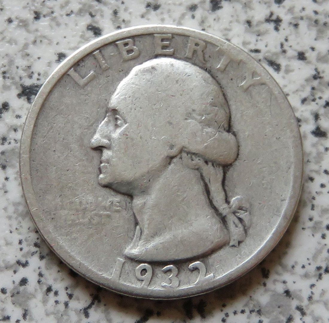  USA Quarter Dollar 1932 / USA 25 Cents 1932   
