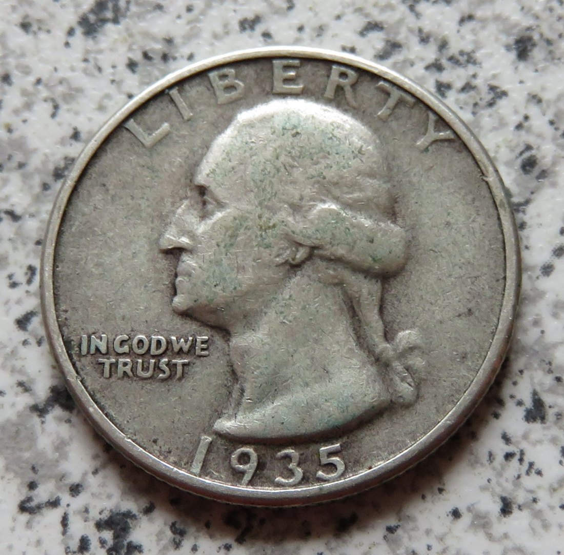  USA Quarter Dollar 1935 / USA 25 Cents 1935   