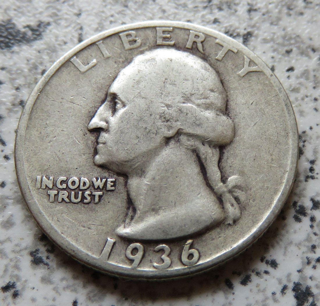  USA Quarter Dollar 1936 / USA 25 Cents 1936   
