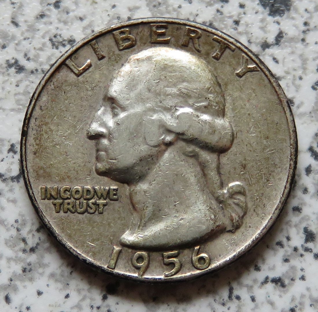  USA 25 Cents 1956 / Quarter Dollar 1956   