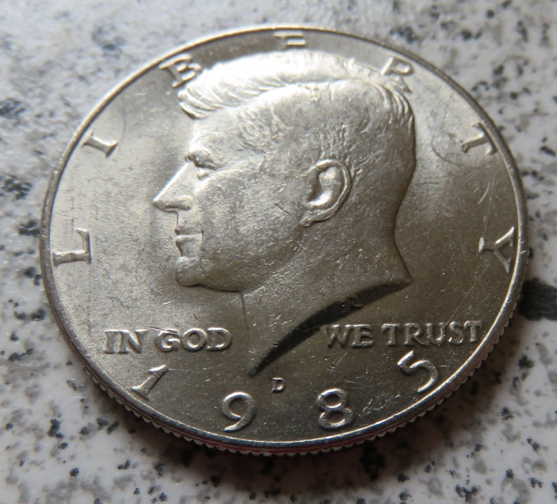  USA 1/2 Dollar 1985 D / Kennedy half Dollar 1985 D   