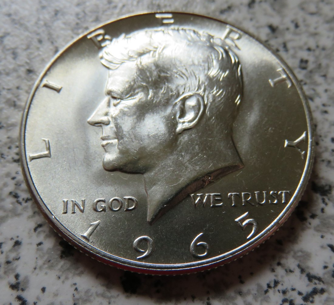  USA 1/2 Dollar 1965 / Kennedy half Dollar 1965   