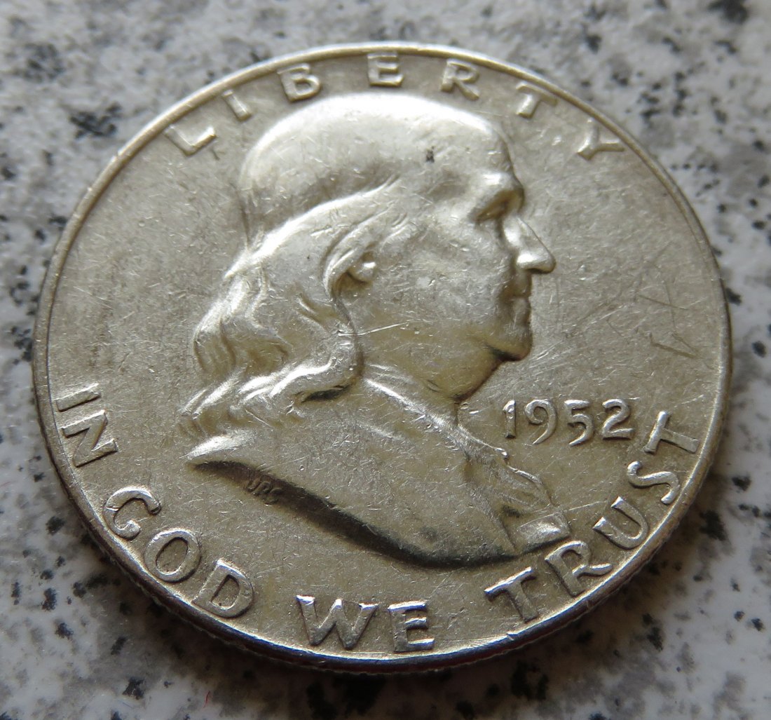  USA 1/2 Dollar 1952 D / Franklin half Dollar 1952 D   