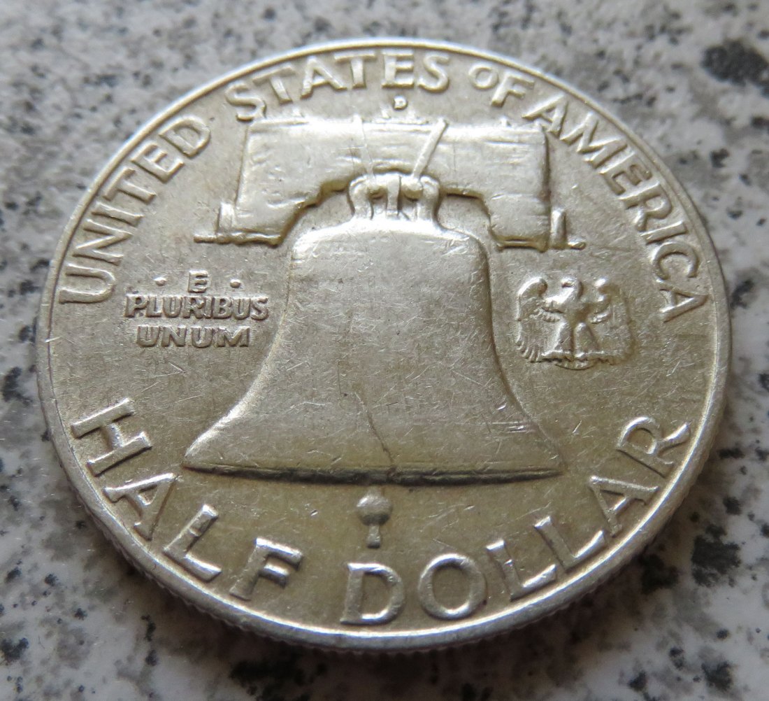  USA 1/2 Dollar 1959 D / Franklin half Dollar 1959 D   