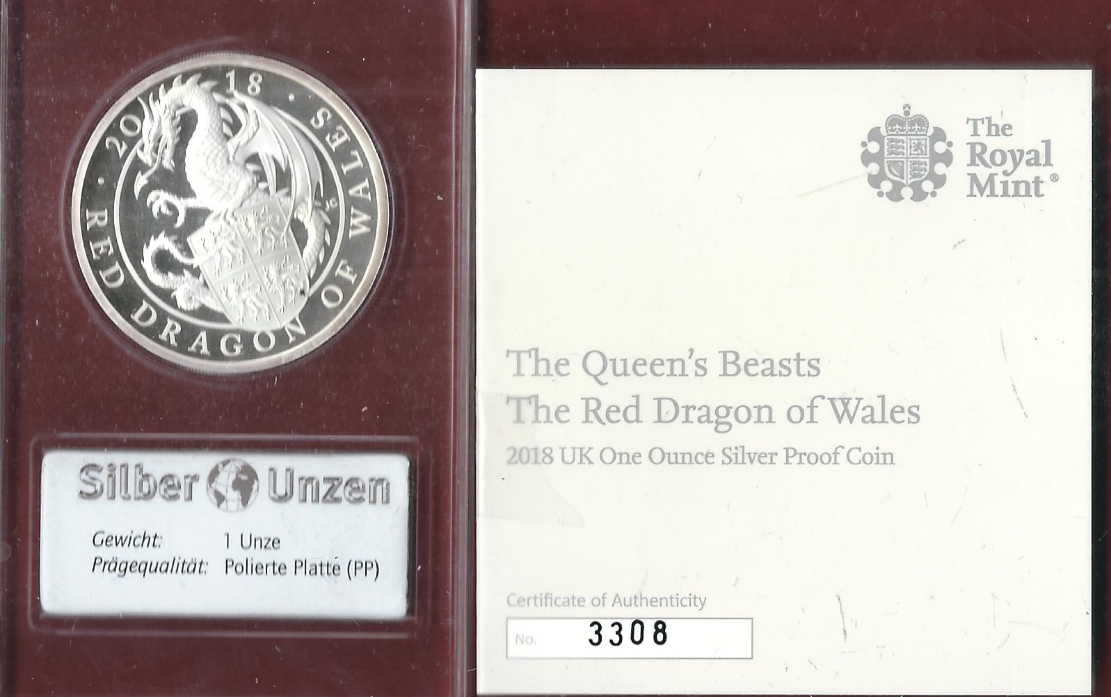  Welt Silberunzen 2 P.England 2018 Proof Münzenankauf Koblenz Frank Maurer AI671   