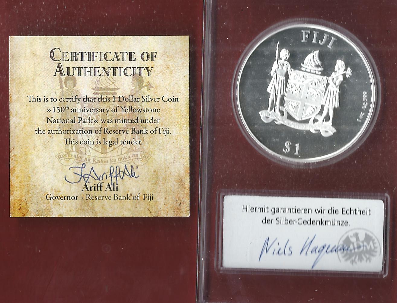  Welt Silberunzen 1 D.Fiji 2022 Proof Münzenankauf Koblenz Frank Maurer AI685   