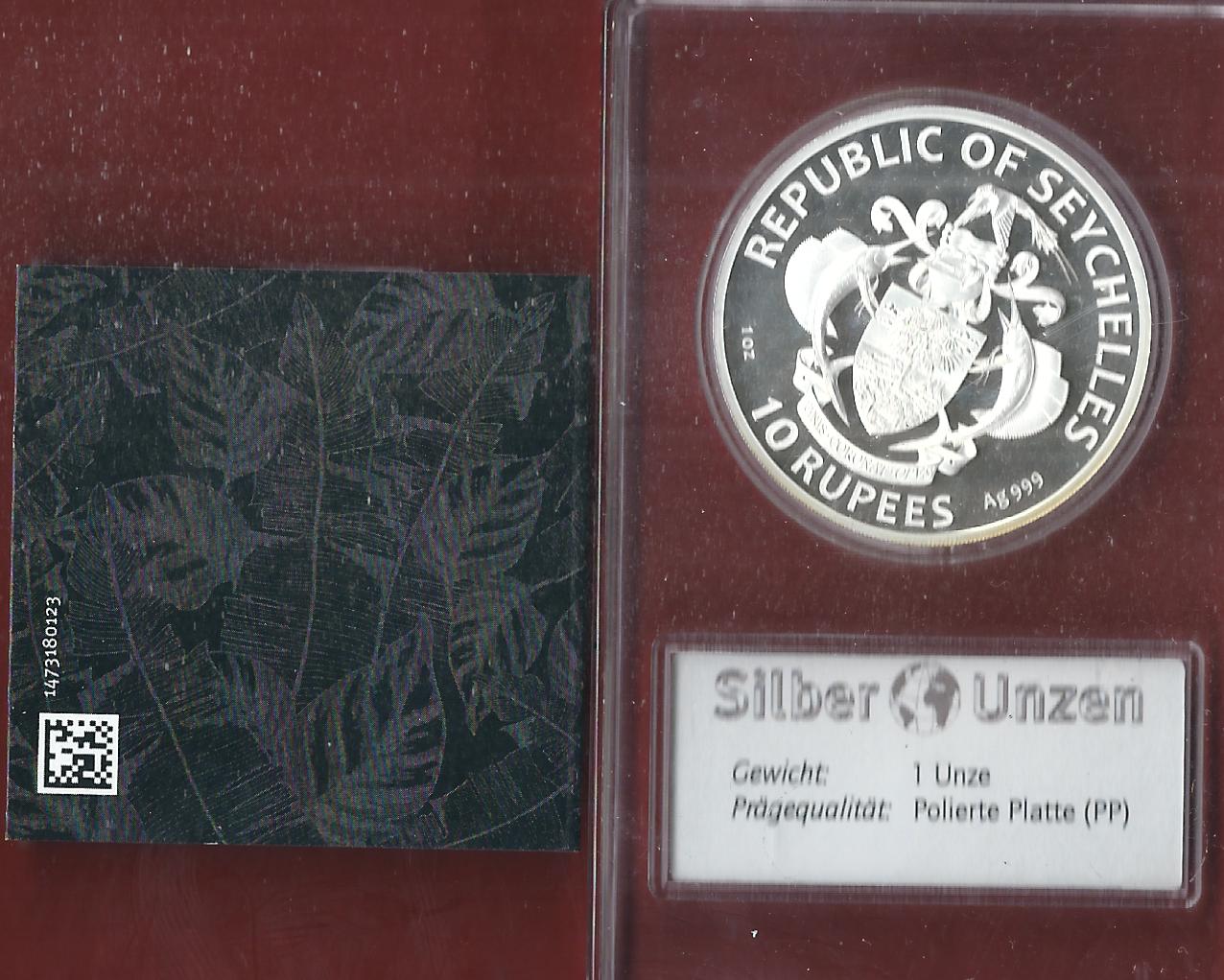  Welt Silberunzen 10 R.Seychellen 2021 Proof Münzenankauf Koblenz Frank Maurer AI687   