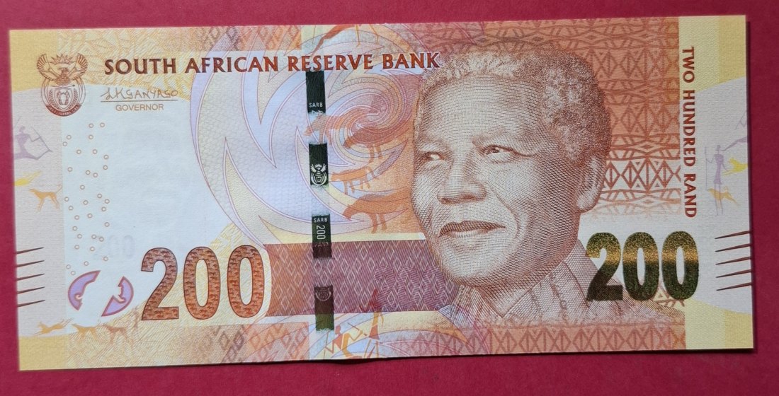 SÜDAFRIKA 200 Rand 2018, first issue, prefix LT, UNC (I)