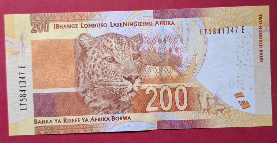  SÜDAFRIKA 200 Rand 2018, first issue, prefix LT, UNC (I)   