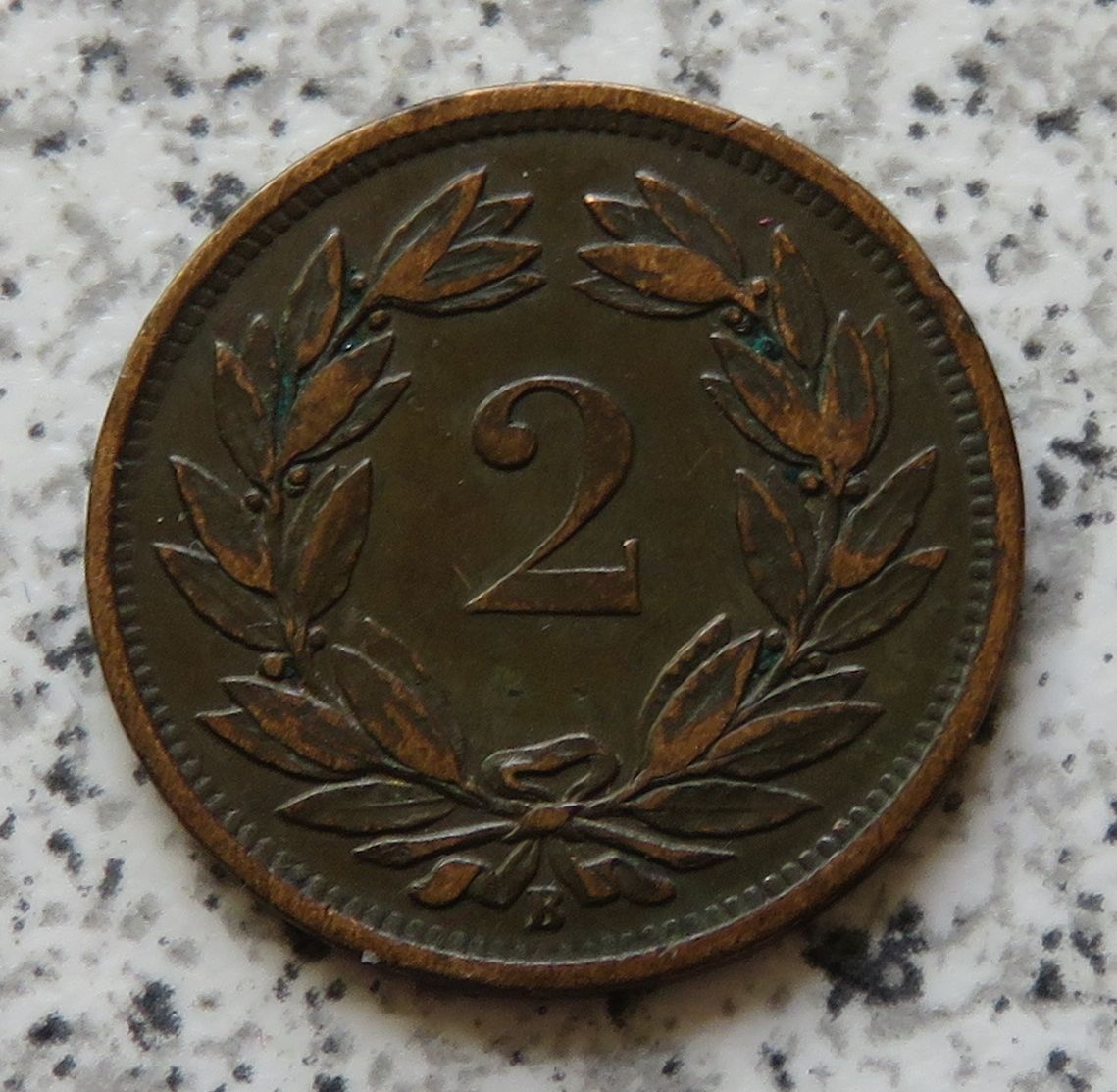  Schweiz 2 Rappen 1866   