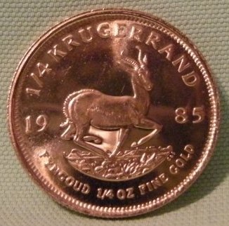  Südafrika Krügerrand 1985, Au 1/4 Oz   