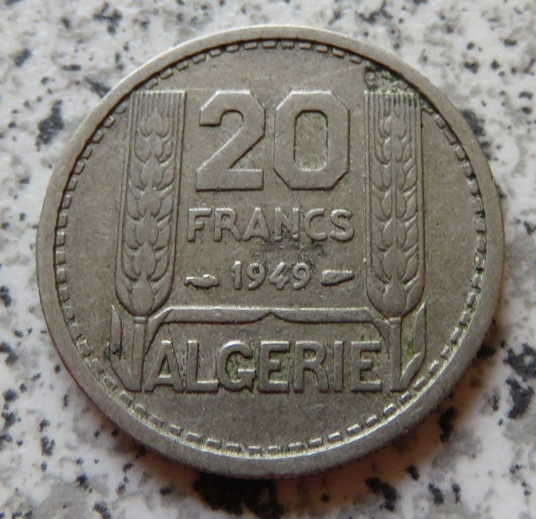  Algerien 20 Francs 1949   