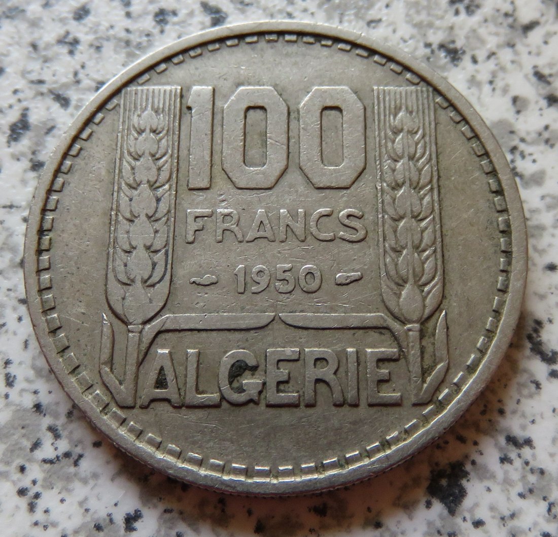  Algerien 100 Francs 1950   