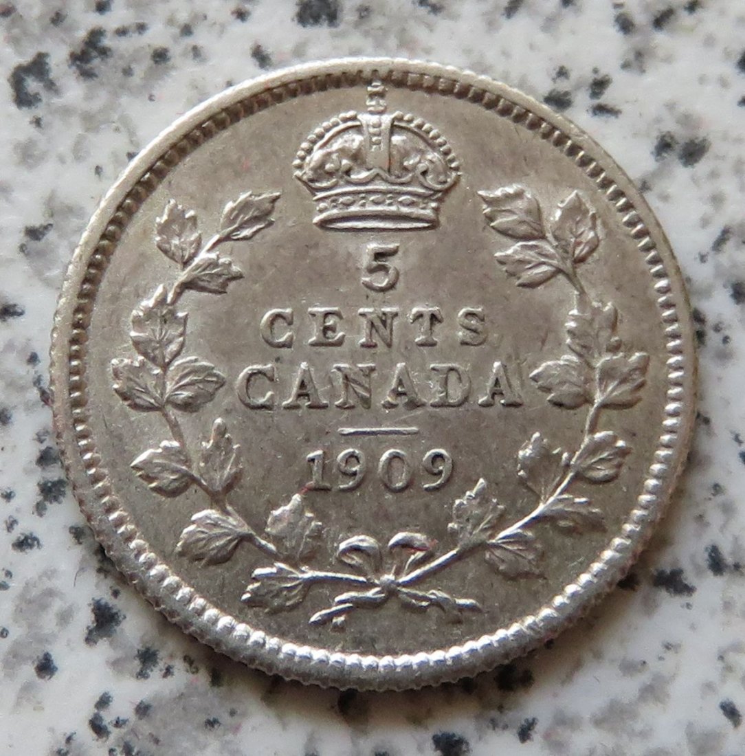  Canada 5 Cents 1909   