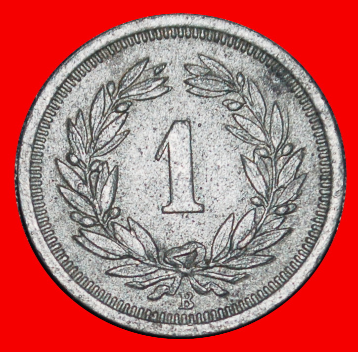  Ⰶ HAT ON THE SHIELD: SWITZERLAND ★ 1 RAPPEN 1944B! WAR ISSUE (1939-1945)! LOW START ★ NO RESERVE!   