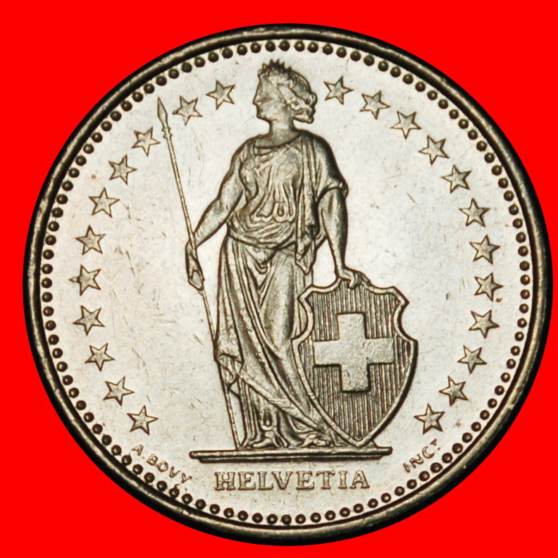  Ⰶ WITH STAR (1875-2025): SWITZERLAND ★ 1/2 FRANC 1987B UNC MINT LUSTRE! I+C! LOW START ★ NO RESERVE!   