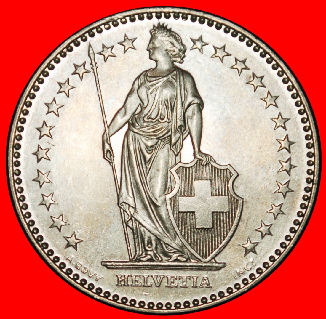  Ⰶ WITH STAR (1875-2025):SWITZERLAND★2 FRANCS 1985 UNC MINT LUSTRE! DIES I+E! LOW START ★ NO RESERVE!   