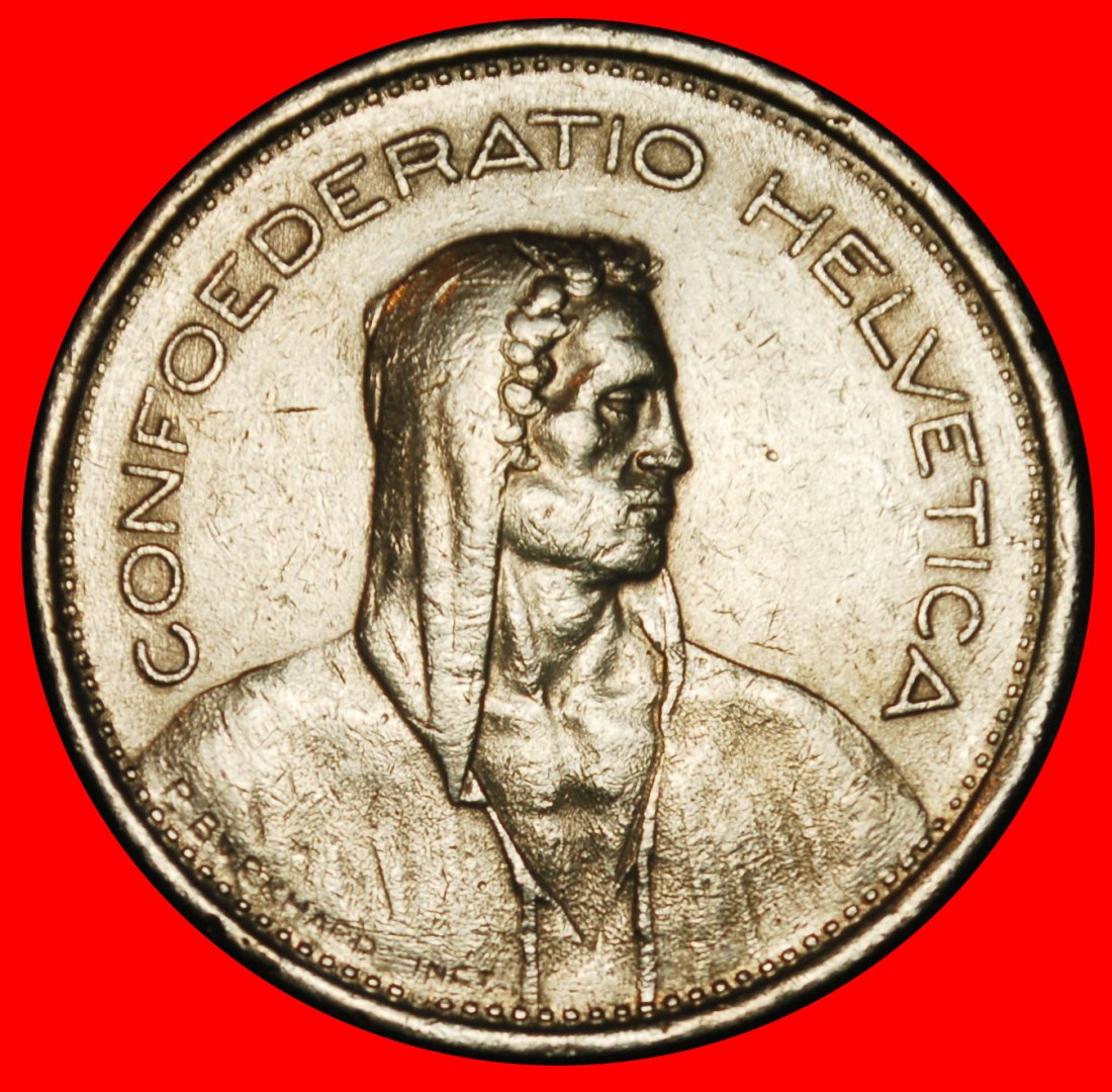  Ⰶ WILLIAM TELL (1931-2025): SWITZERLAND ★ 5 FRANCS 1970! DIES II+A! LOW START ★ NO RESERVE!   
