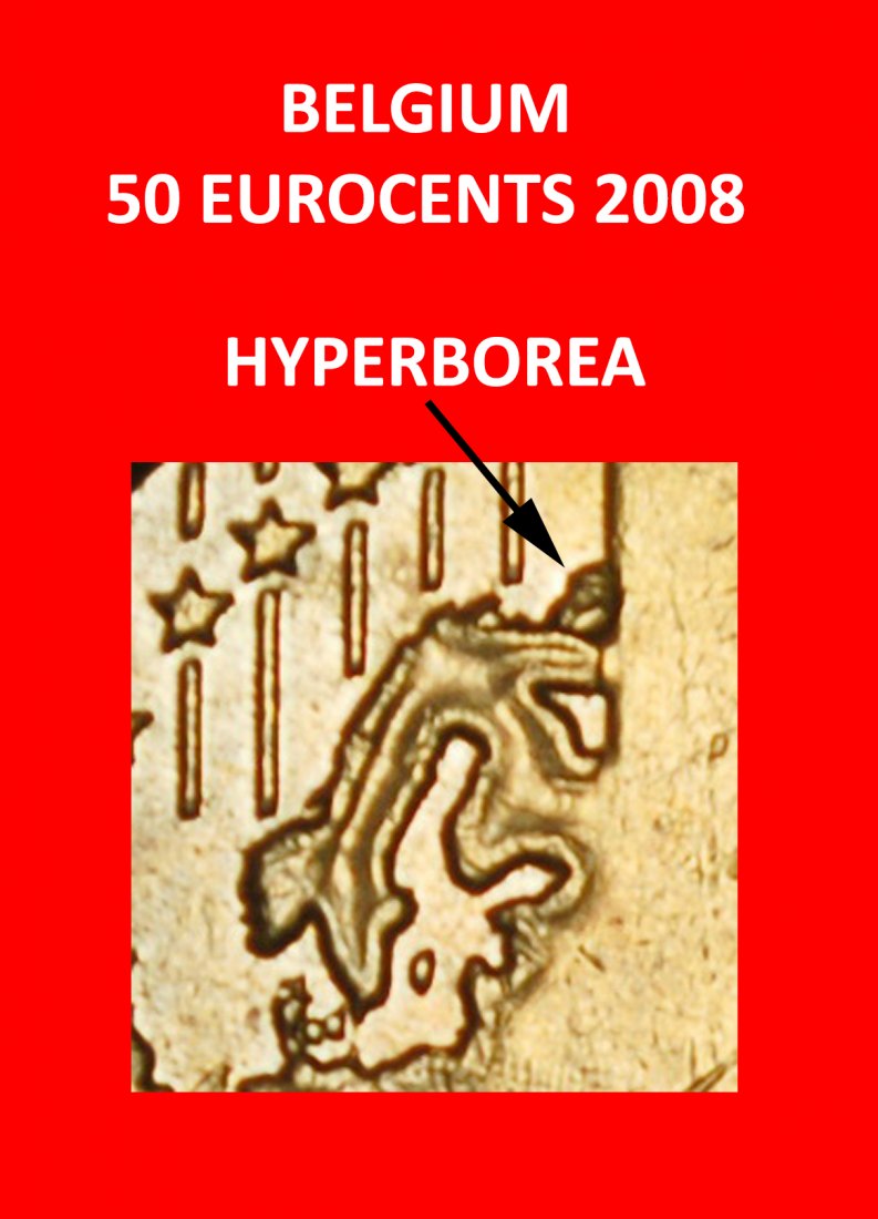  ⰆHYPERBOREA russland/UdSSR:BELGIEN★50 EUROCENT 2008 NORDISCHES GOLD UNVERÖFFENTLICHT★OHNE VORBEHALT   