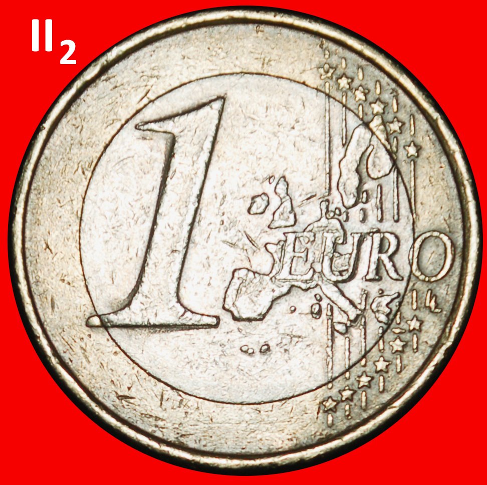  Ⰶ EAGLE (2002-2025): GERMANY★1 EURO 2002G DIES II2+B! PHALLIC TYPE 2002-2006★LOW START ★ NO RESERVE!   