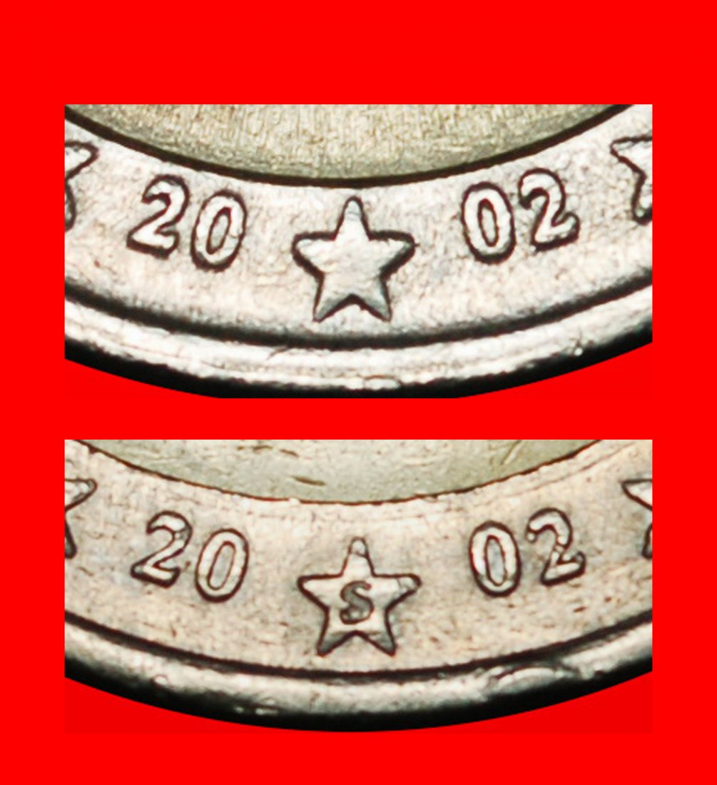 Ⰶ FINNLAND (2002-2024):GRIECHENLAND★LEGENDÄRES KOMPLETTSATZ 2 EURO 2002-2002S FEHLER★OHNE VORBEHALT!