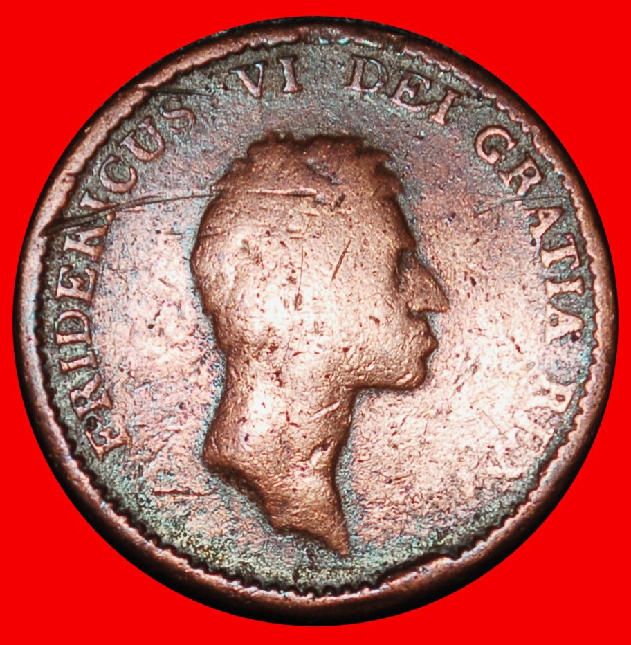  Ⰶ FRIEDRICH VI. (1808-1839): DÄNEMARK ★ 1 RIGSBANKSKILLING 1813! ★OHNE VORBEHALT!   