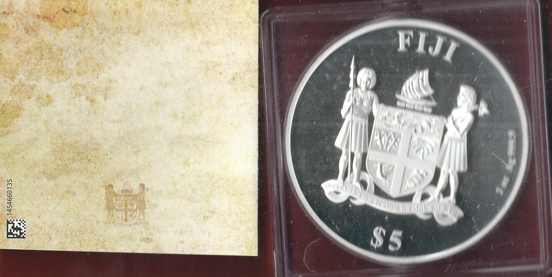 Welt Silberunzen 3 Unzen 5 D. Fiji  2021 Proof Münzenankauf Koblenz Frank Maurer AI691   