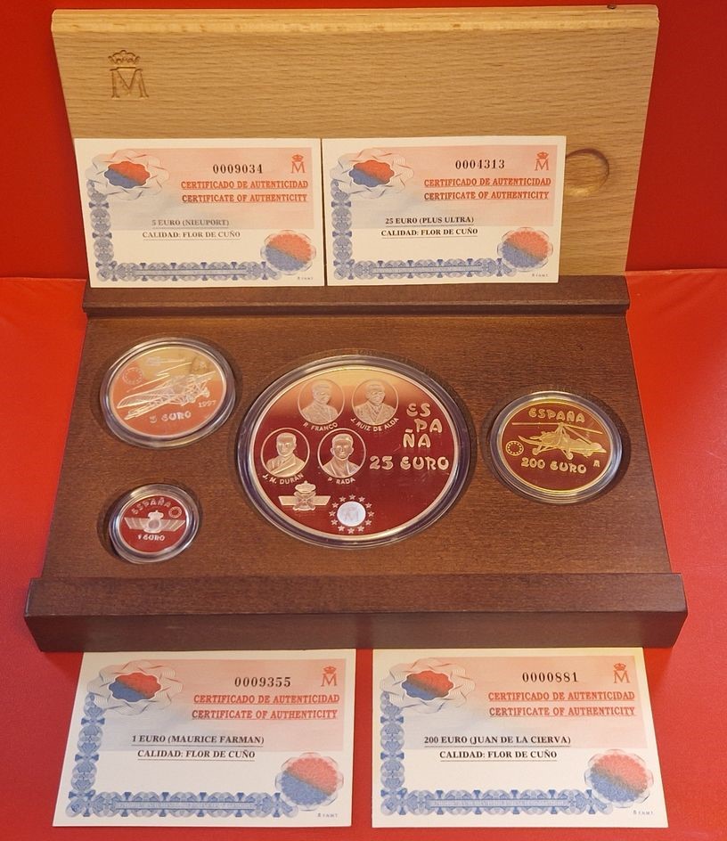  KMS Spanien 1997 Gold + Silber Goldankauf Koblenz Frank Maurer Ai 218   