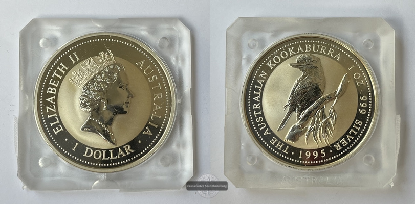  Australien 1 Dollar 1994 Kookaburra KM#260 FM-Frankfurt Feinsilber: 31,1g   