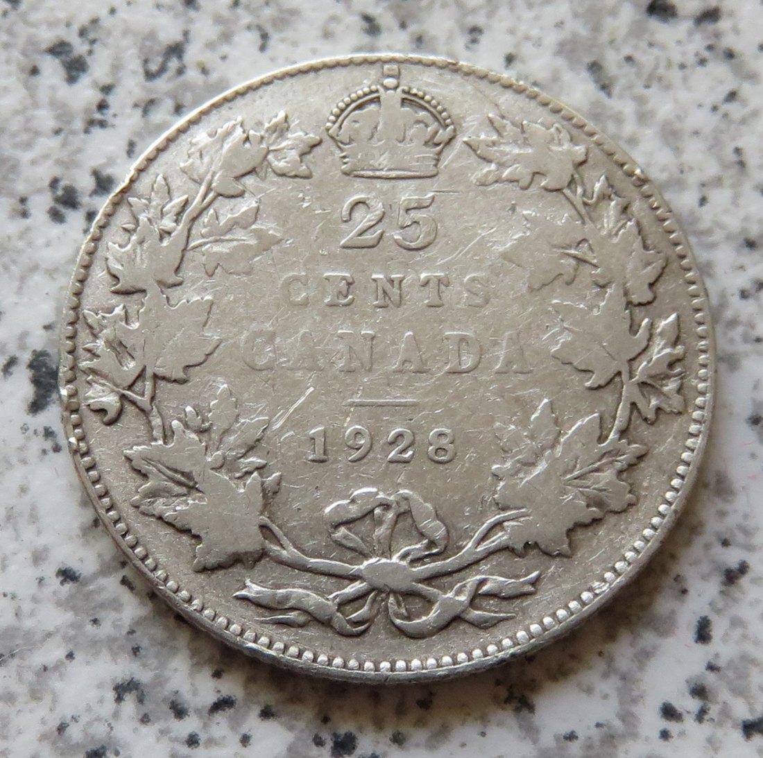  Canada 25 Cents 1928   