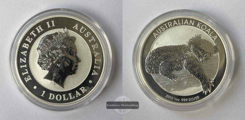  Australien 1 Dollar 2012 Koala KM#1840 FM-Frankfurt  Feinsilber: 31,1g   